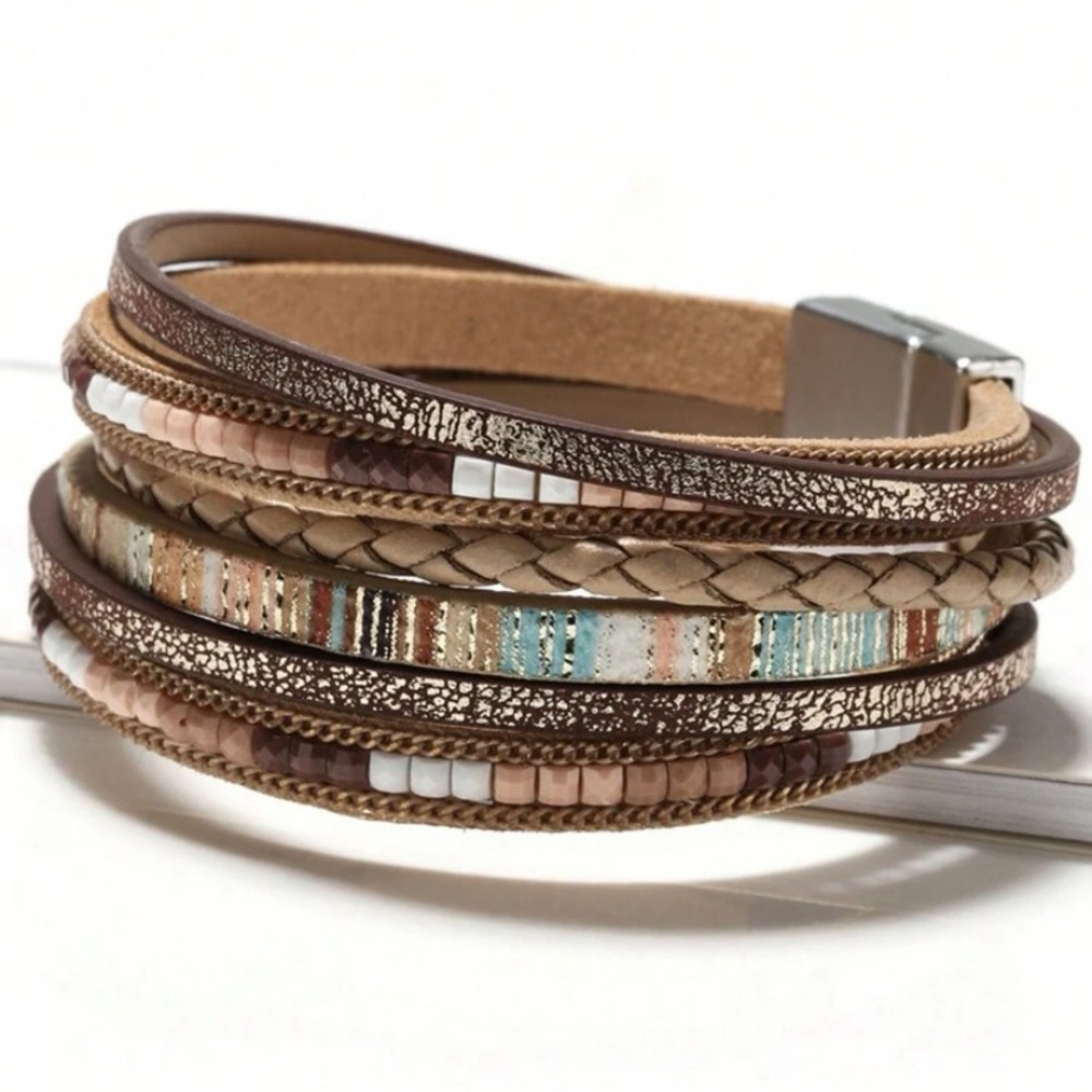 European and American Style Leather Bracelet